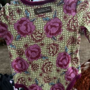 Matilda Jane brand new with tags 0/3 months flowered onesie.